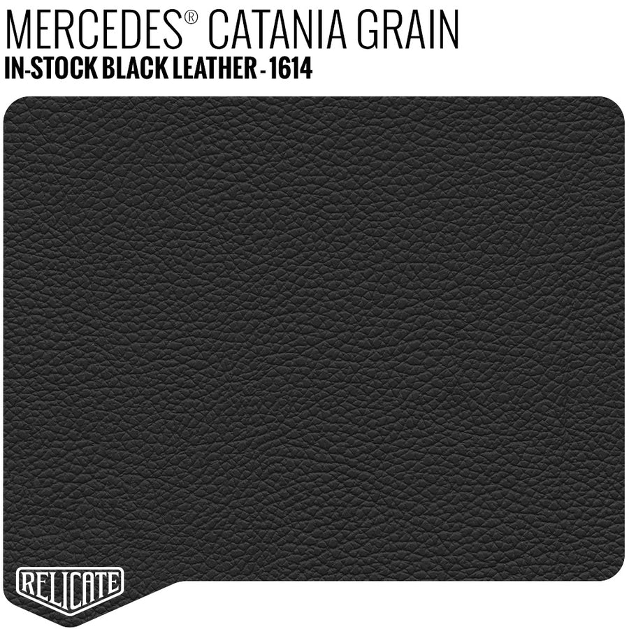 Mercedes® Style Catania Grain Black Leather Product / 1/4 Hide - Relicate Leather Automotive Interior Upholstery