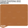 Ferrari Traditional Beige Leather Sample - Relicate Leather Automotive Interior Upholstery