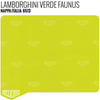 Lamborghini Verde Faunus Leather Sample - Relicate Leather Automotive Interior Upholstery