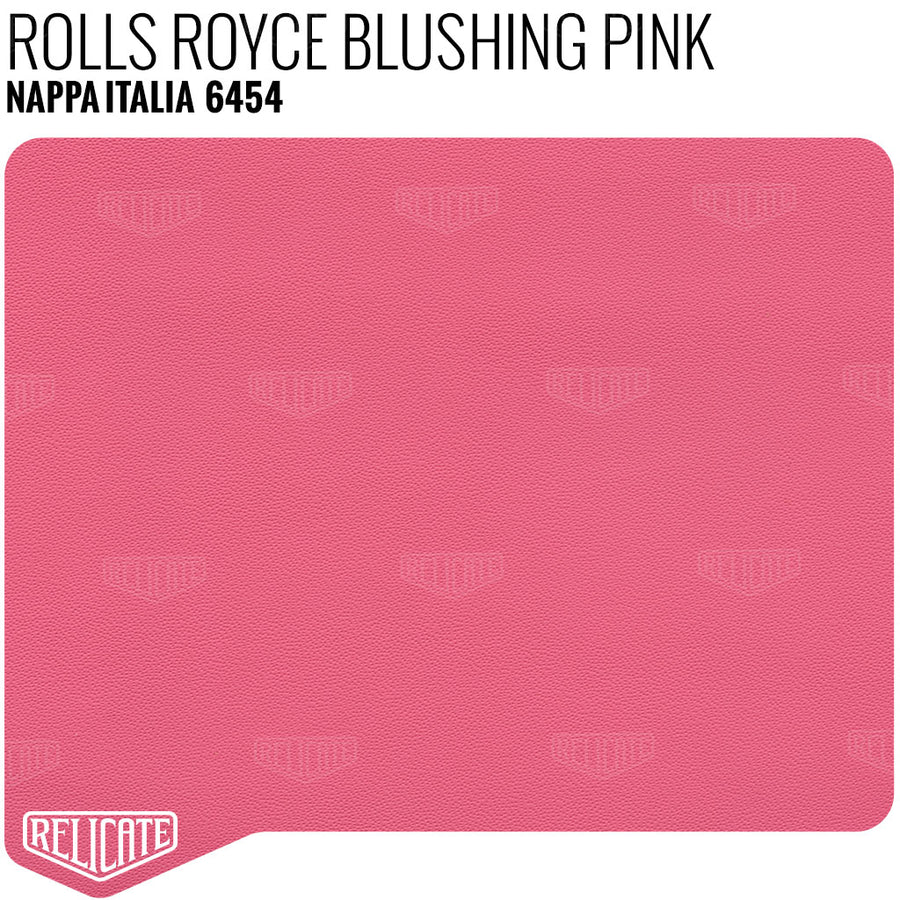 Rolls Royce Blushing Pink Leather Sample - Relicate Leather Automotive Interior Upholstery