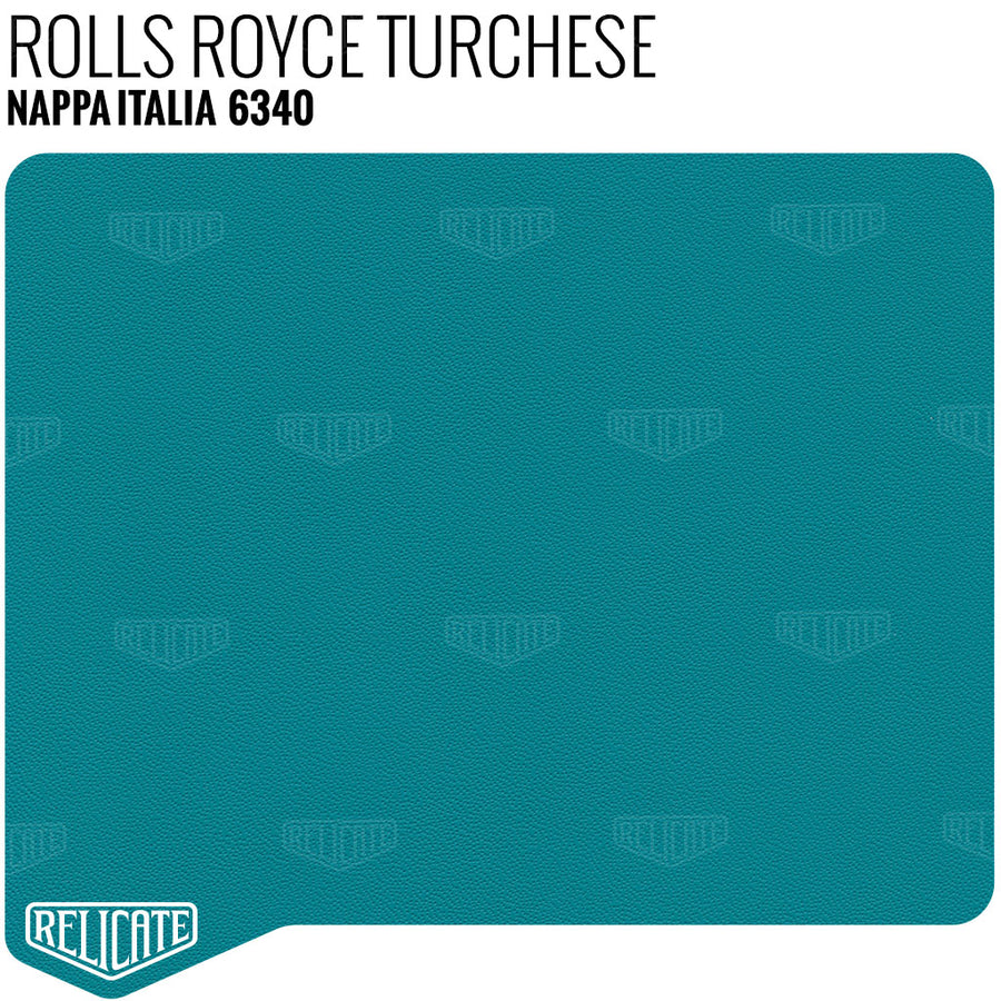Rolls Royce Turchese Leather Sample - Relicate Leather Automotive Interior Upholstery