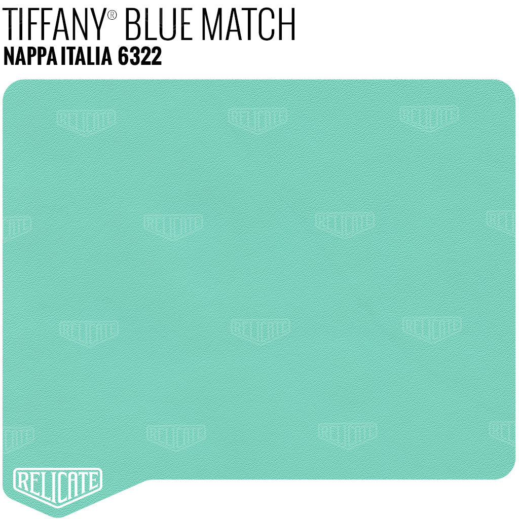 Tiffany® Blue Match Leather Sample - Relicate Leather Automotive Interior Upholstery
