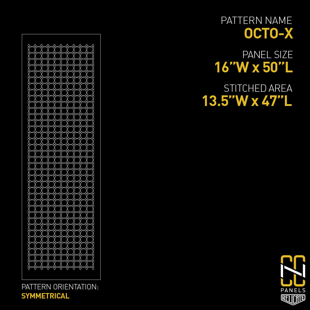 Octo-X CNC Stitched Panel  - Relicate Leather Automotive Interior Upholstery
