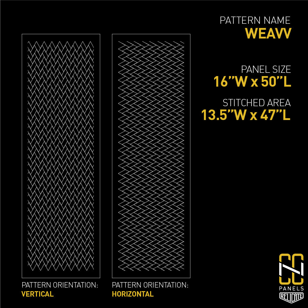 Weavv CNC Stitched Panel  - Relicate Leather Automotive Interior Upholstery