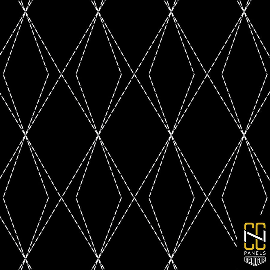 X-Diamond CNC Stitched Panel  - Relicate Leather Automotive Interior Upholstery