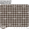 Moderna Pepita Seat Fabric - Brown / White Product / Brown/White - Relicate Leather Automotive Interior Upholstery