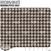 Houndstooth and Pepita by the Linear Foot Moderna Pepita - Brown/White 5854 - Linear Foot - Relicate Leather Automotive Interior Upholstery