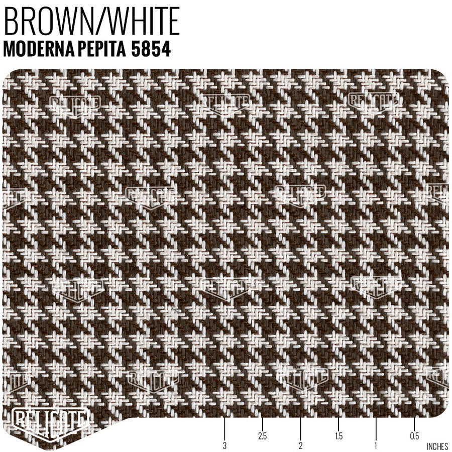 Houndstooth Seat Fabric - Black & White