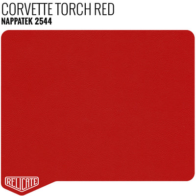 NappaTek™ Synthetic Product / Corvette Torch Red - 2544 - Relicate Leather Automotive Interior Upholstery