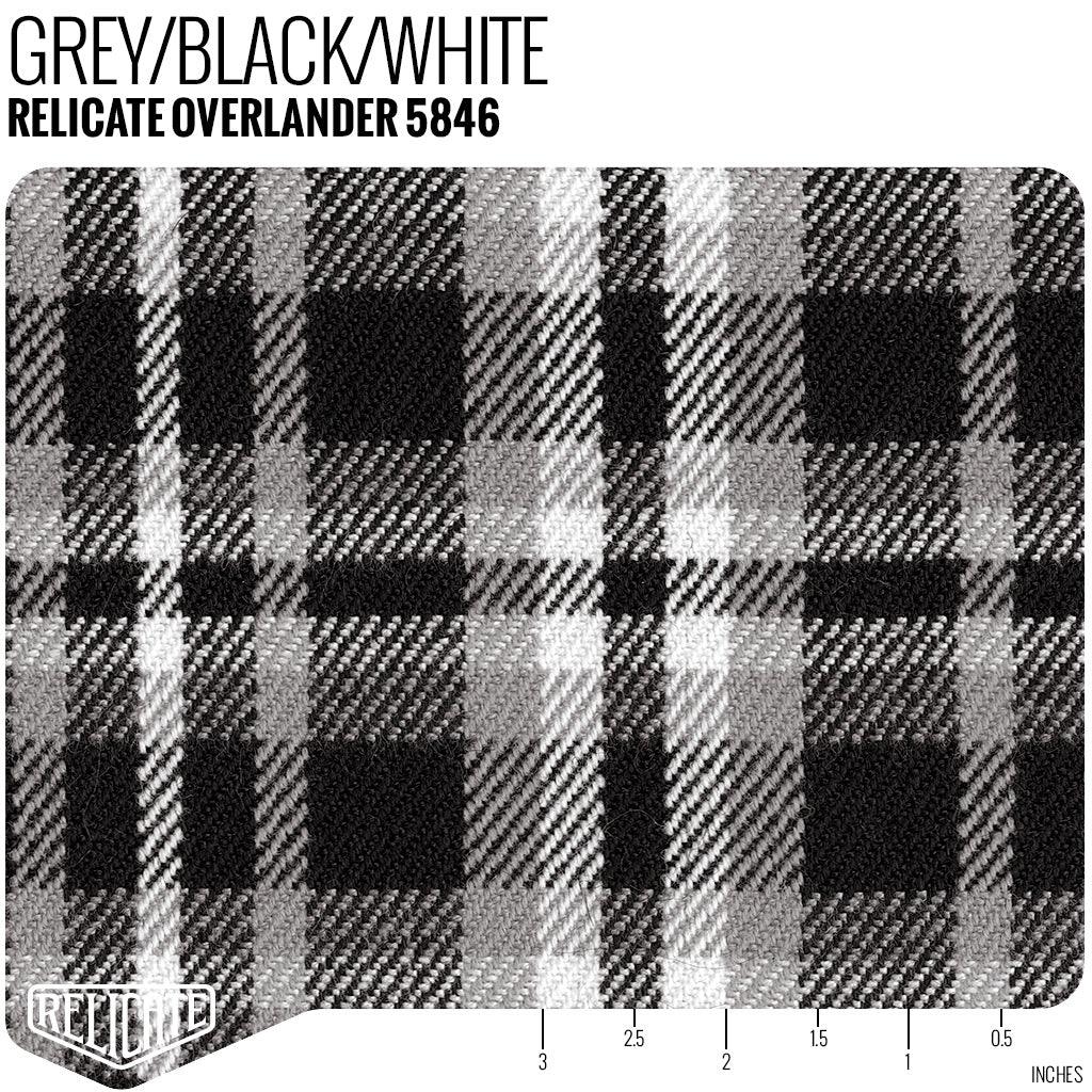 Relicate Overlander Seat Fabric - Grey Yardage - Relicate Leather Automotive Interior Upholstery
