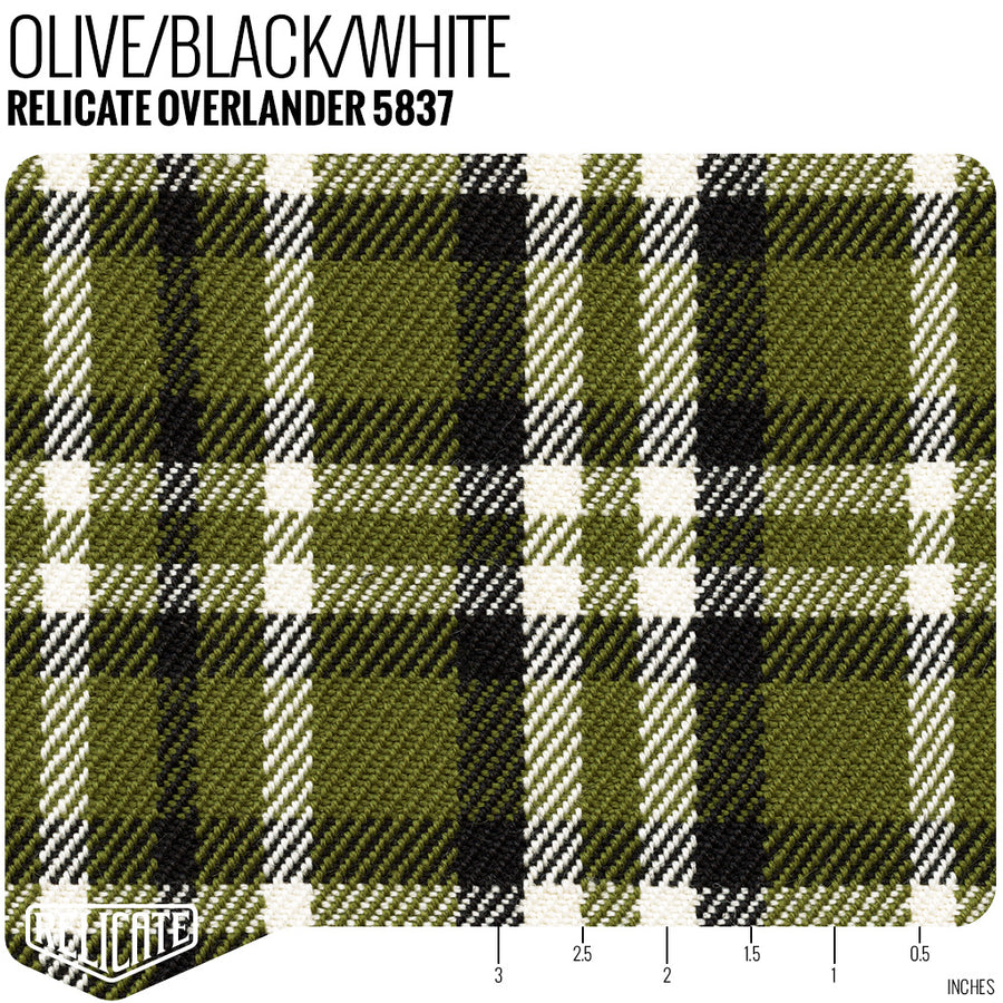 Relicate Overlander Seat Fabric - Olive Product / Olive/Black/White - Relicate Leather Automotive Interior Upholstery