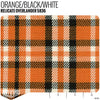 Relicate Overlander Seat Fabric - Orange Product / Orange/Black/White - Relicate Leather Automotive Interior Upholstery