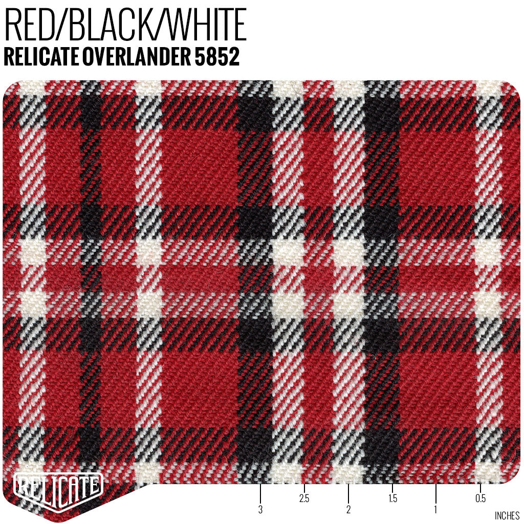 Relicate Overlander Seat Fabric - Red Yardage - Relicate Leather Automotive Interior Upholstery