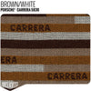 Porsche Recaro Carrera Script Seat Fabric - Brown Product / Brown - Relicate Leather Automotive Interior Upholstery