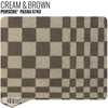 Porsche Pasha Checkerboard Seat Fabric - Cream/Brown Product / Cream/Brown - Relicate Leather Automotive Interior Upholstery