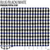 Porsche Pepita Houndstooth Seat Fabric - Blue/Black/White Product / Blue/Black/White - Relicate Leather Automotive Interior Upholstery