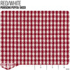 Houndstooth and Pepita by the Linear Foot Pepita - Red/White 5833 - Linear Foot - Relicate Leather Automotive Interior Upholstery