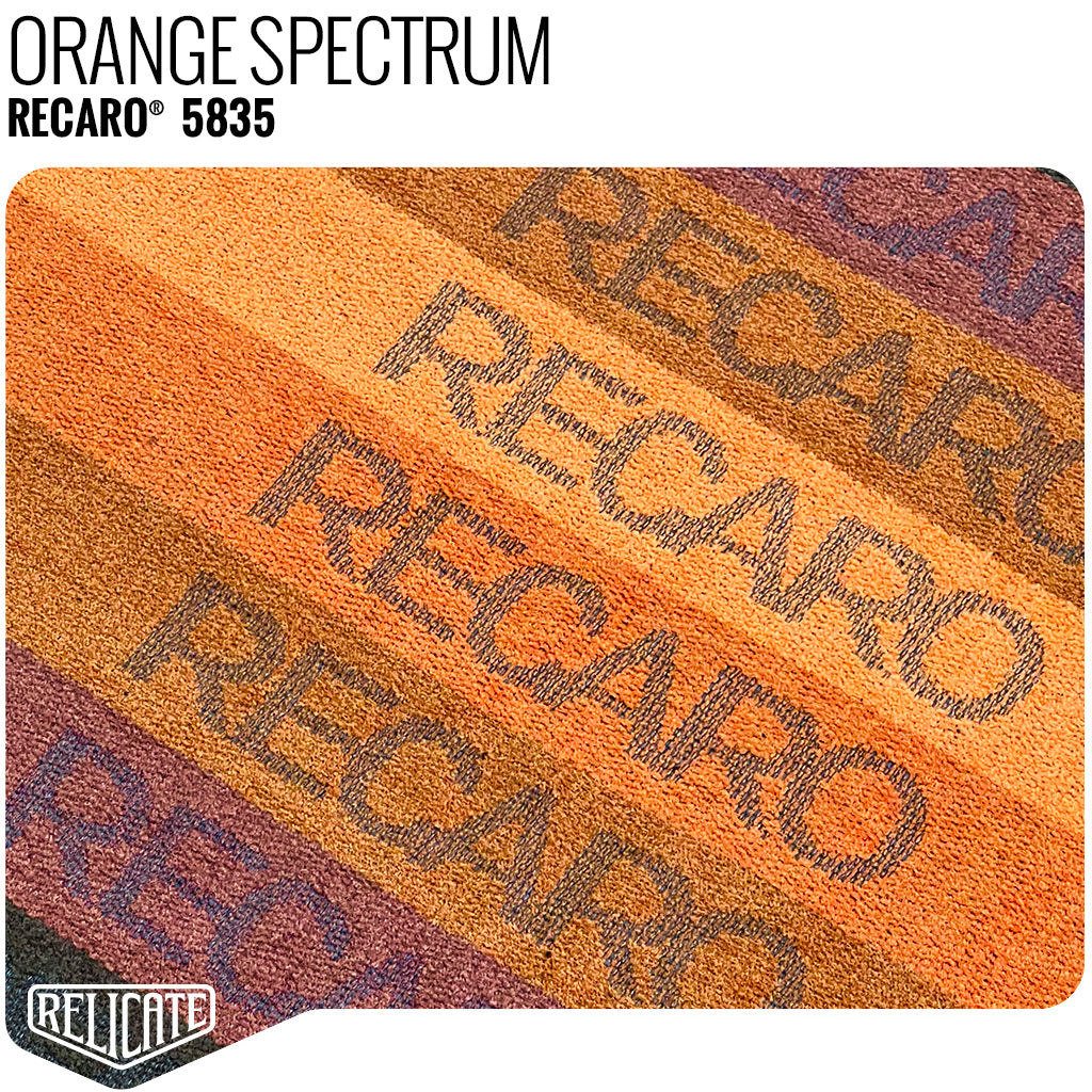 Recaro Spectrum Seat Fabric - Orange Product - Relicate Leather Automotive Interior Upholstery