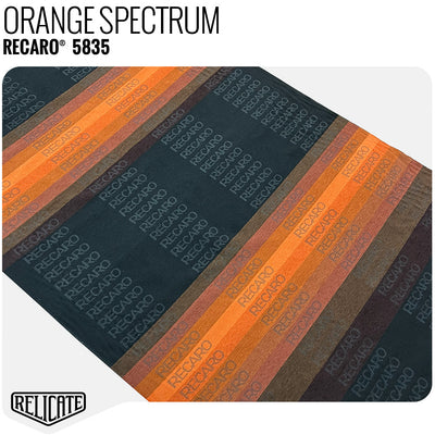 Recaro Spectrum Seat Fabric - Orange  - Relicate Leather Automotive Interior Upholstery