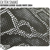 EX TEK Outdoor Leather - Snake Black/White Product / 1/2 Hide - Relicate Leather Automotive Interior Upholstery