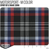 Spirit of Le Mans Plaid Fabric - Motorsport - M Color Product / M Color - Relicate Leather Automotive Interior Upholstery