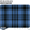 Spirit of Le Mans Plaid Fabric - RS - Blue / Black Product / Blue/Black - Relicate Leather Automotive Interior Upholstery