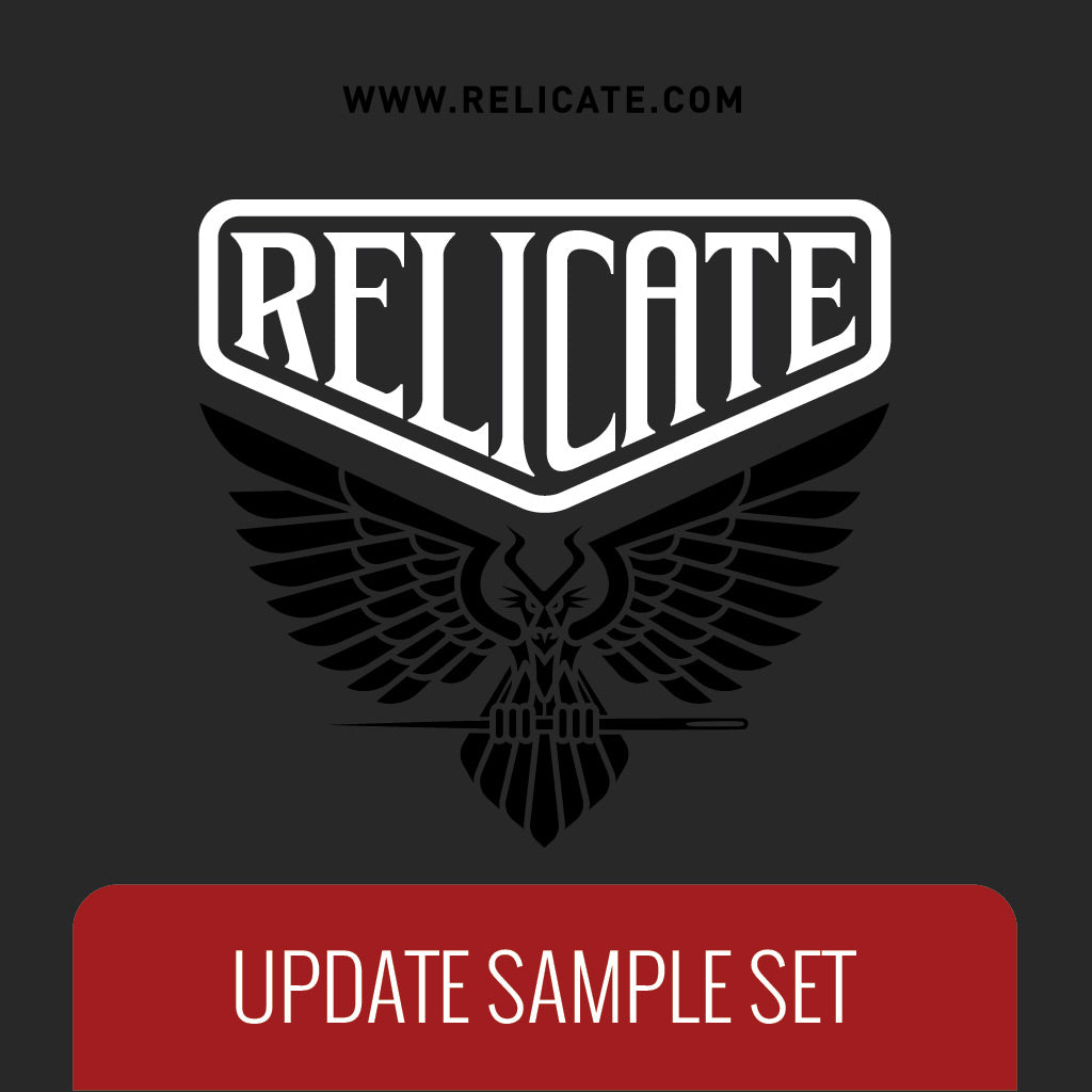 UPDATE SAMPLE SET - RED  - Relicate Leather Automotive Interior Upholstery