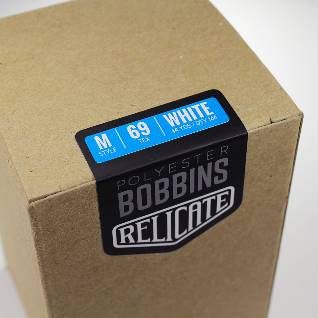 Relicate Polyester Bobbins M / 69 / White - Relicate Leather Automotive Interior Upholstery