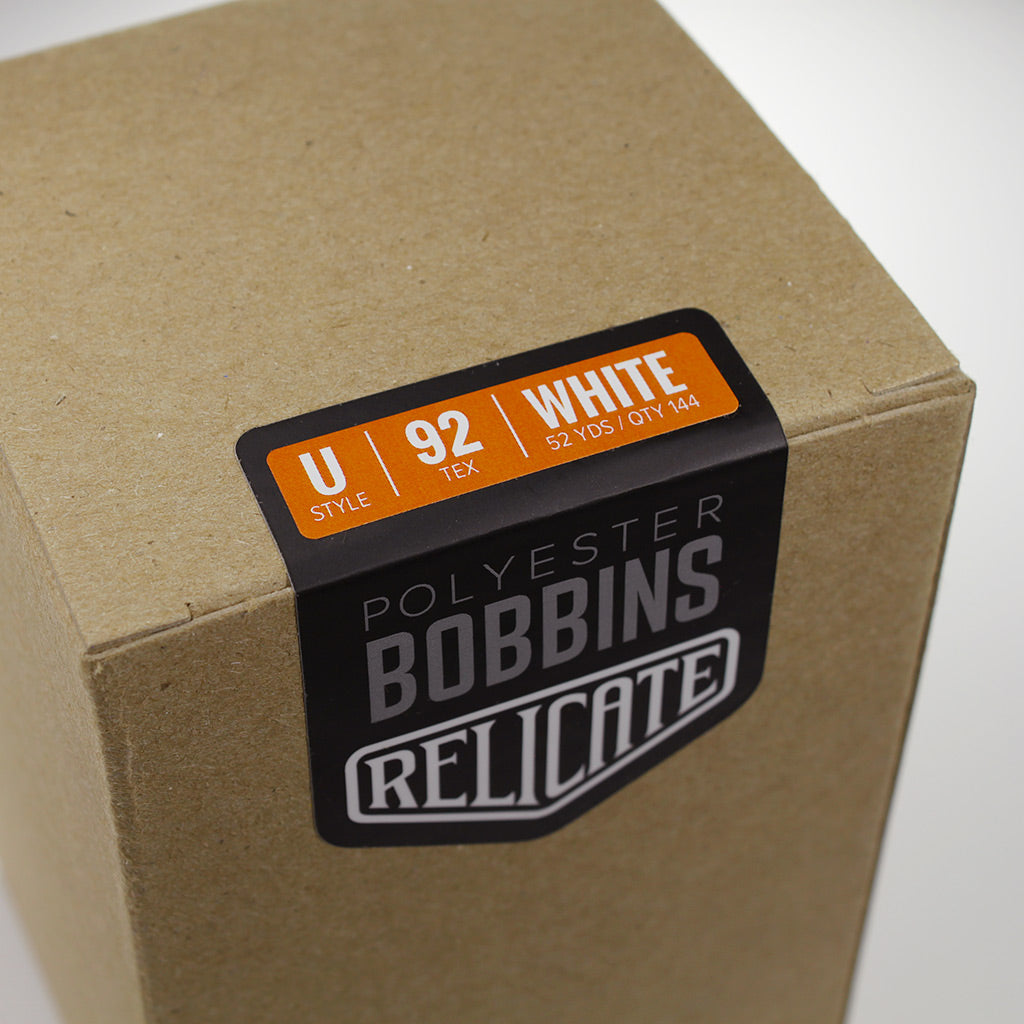 Relicate Polyester Bobbins U / 92 / White - Relicate Leather Automotive Interior Upholstery