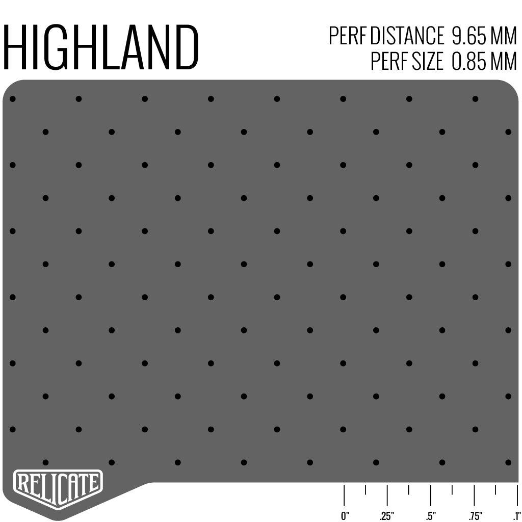 PERFORATION ADD-ON SERVICE HIGHLAND / Textile (per yard) - Relicate Leather Automotive Interior Upholstery