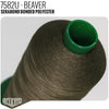 Serabond Bonded Polyester Outdoor Thread - SIZE 20 (TEX 135) Beaver - 7582U - Size 20 (TEX 135) - 1LB - Relicate Leather Automotive Interior Upholstery