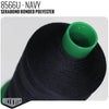 Serabond Bonded Polyester Outdoor Thread - SIZE 30 (TEX 90) Navy - 8566U - Size 30 (TEX 90) - 8 OZ - Relicate Leather Automotive Interior Upholstery