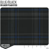 Jacky Plaid Fabric - Blue Product / Blue - Relicate Leather Automotive Interior Upholstery