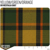 Plaid by the Linear Foot VW Westfalia - Yellow 5607 - Linear Foot - Relicate Leather Automotive Interior Upholstery